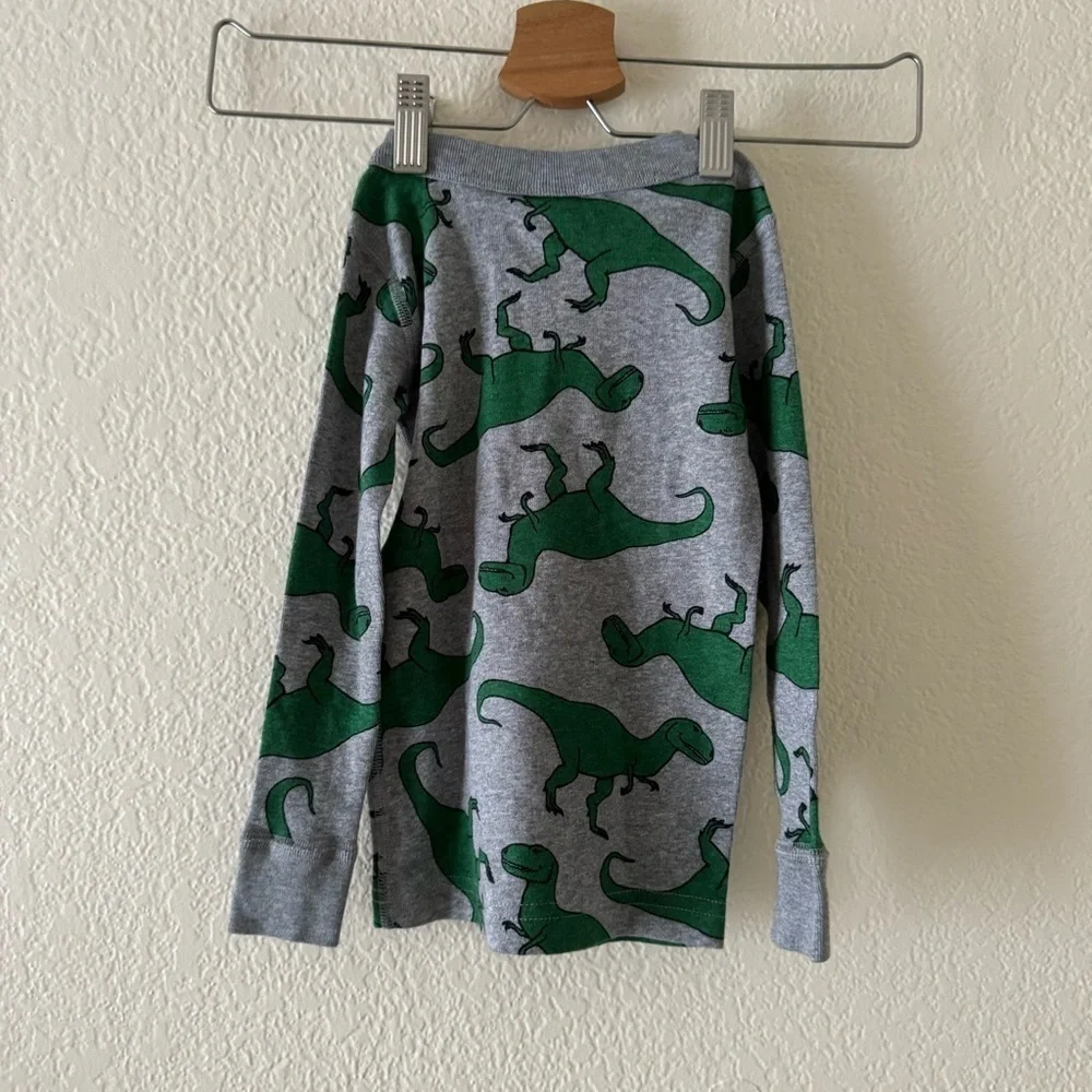 Hanna Andersson Dinosaur Boys Long-Sleeve PJ Top